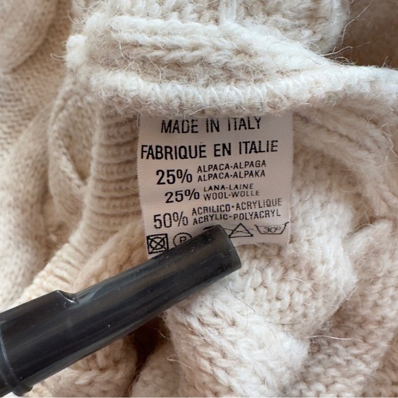 Vintage Italian Alpaca Wool Acrylic Blend Sweater - Picture 2 of 13
